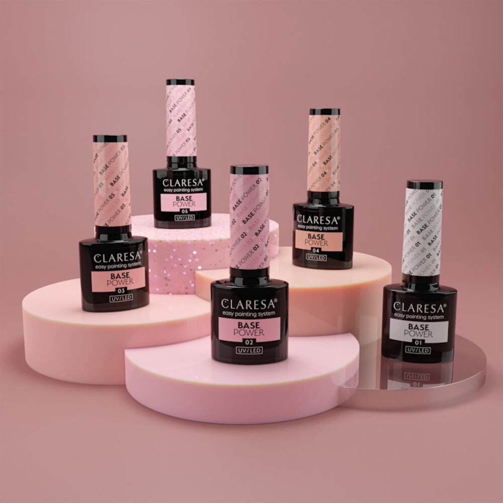 CLARESA POWER BASE #2 lichte, subtiele roze tint CLARESA POWER BASE #2 lichte, subtiele roze tint
