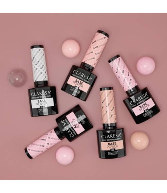 POWER BASE  #5 05  subtiele roze tint met roze glinsteringen