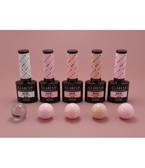 POWER BASE  #5 05  subtiele roze tint met roze glinsteringen