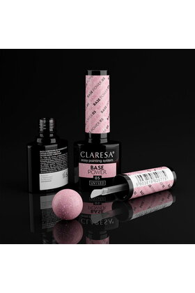 POWER BASE  #5 05  subtiele roze tint met roze glinsteringen