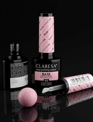 Power Base  #5 05  Subtiele Roze Tint Met Roze Glinsteringen