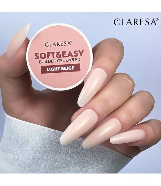 Soft & Easy Buildergel  Uv/Led, Light Beige  45 Gr