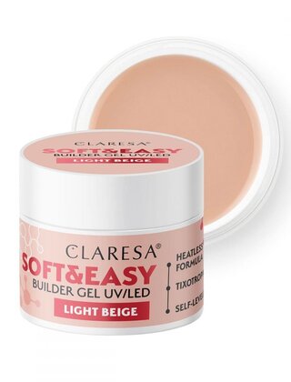 Soft & Easy Buildergel , Light Beige  12 en 45 Gr