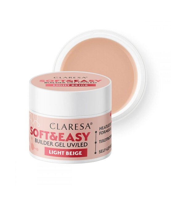 Claresa Soft & Easy Buildergel  UV/LED |LIGHT BEIGE  45 gr