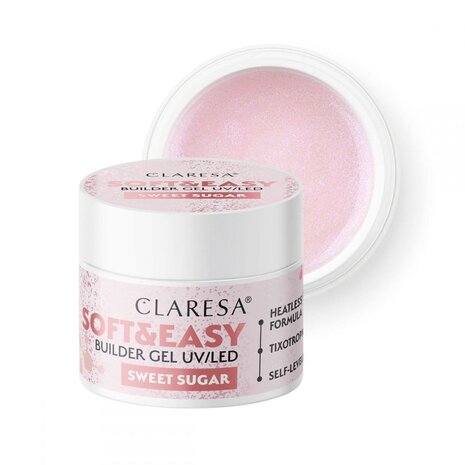 CLARESA Claresa Soft & Easy Buildergel  UV/LED |SWEET SUGAR Nailstyling |  45 GR