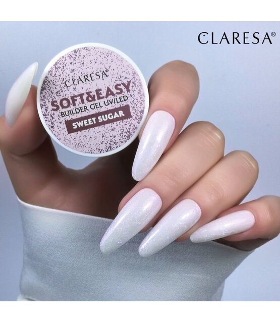 Claresa Soft & Easy Buildergel  UV/LED |SWEET SUGAR Nailstyling |  45 GR