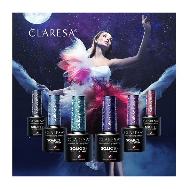 CLARESA Gel Polish Galaxy Green 5g