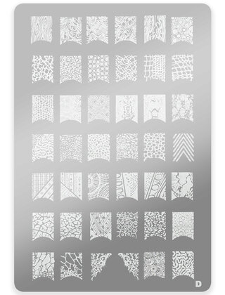 Stempelplaatmet patronen D, maat L