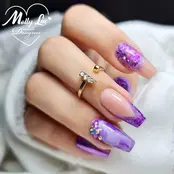 Nail powder ultraviolet effect nr.  4