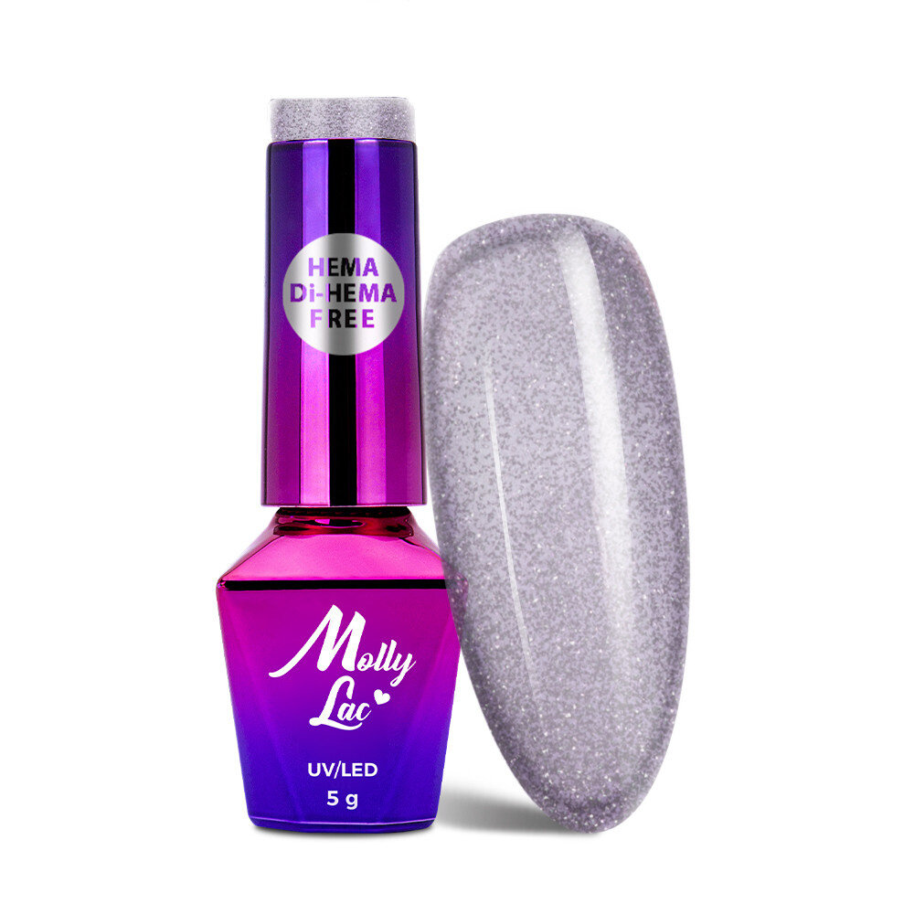 Molly MollyLac Flashing Lights Instant Crush Hema/di-Hema vrije hybride nagellak 5g nr. 568