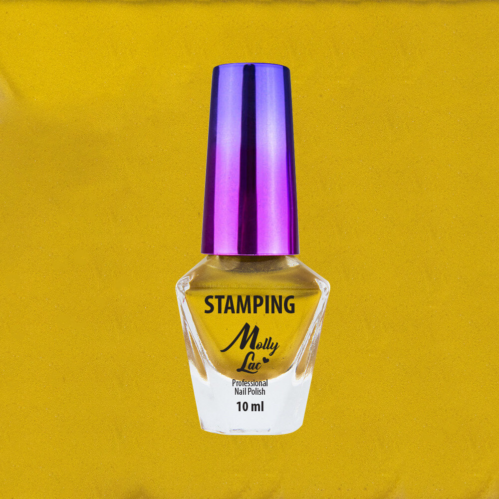 Molly MollyLac goudstempel en stempellak 10ml nr. 4 Molly MollyLac goudstempel en stempellak 10ml nr. 4