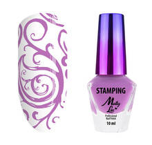 MollyLac stempel- en stempellak roze 10ml nr. 6