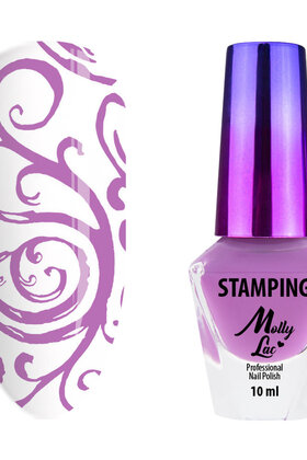 MollyLac stempel- en stempellak roze 10ml nr. 6