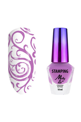 MollyLac stempel- en stempellak roze 10ml nr. 6