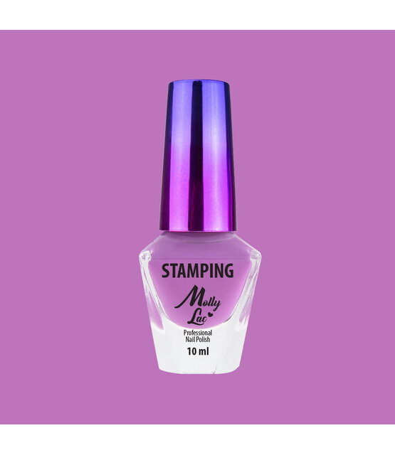 MollyLac stempel- en stempellak roze 10ml nr. 6