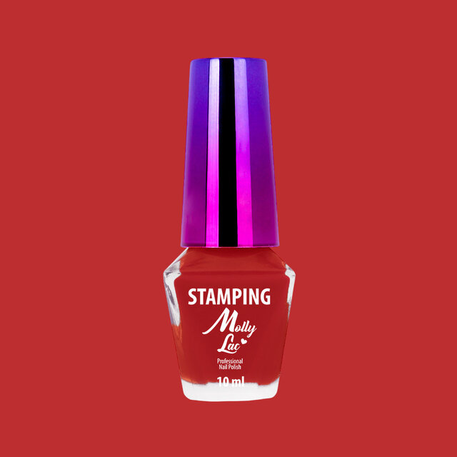MollyLac rode stempel en stempellak 10ml nr. 5