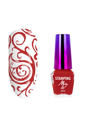 MollyLac rode stempel en stempellak 10ml nr. 5