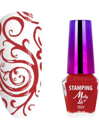 RODE STEMPEL EN STEMPELLAK 10ML NR. 5