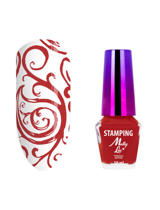 MollyLac rode stempel en stempellak 10ml nr. 5