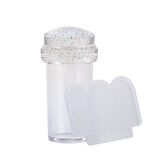 Molly Siliconen stempel  diameter 2,3 cm, transparant helder Molly Siliconen stempel  diameter 2,3 cm, transparant helder