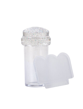 Siliconen stempel  diameter 2,3 cm, transparant helder