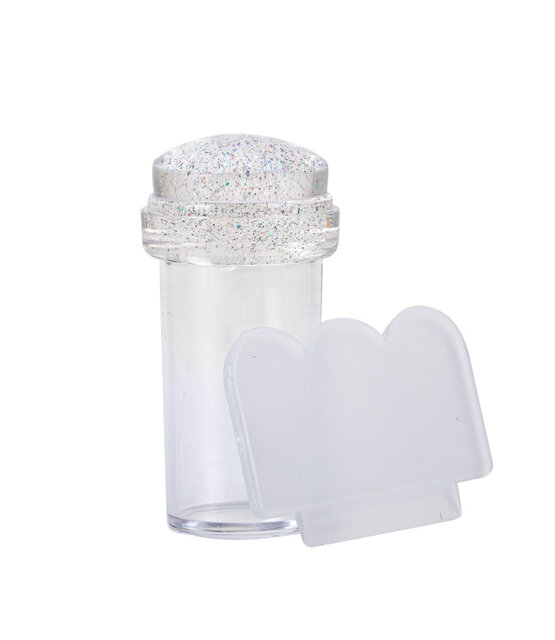 Siliconen stempel  diameter 2,3 cm, transparant helder