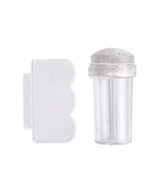 Siliconen stempel  diameter 2,3 cm, transparant helder