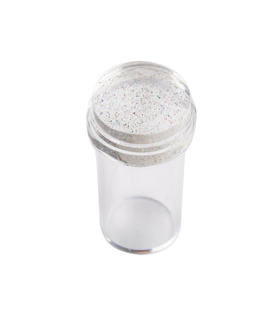 Siliconen stempel  diameter 2,3 cm, transparant helder