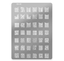 Stempelplaat met Patronen CK-02| Nailart | Maat L