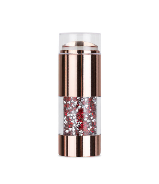 Dubbele siliconen nagelstempel met kristallen