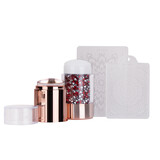 Beauty Box Cosmetics Dubbele siliconen nagelstempel met kristallen Beauty Box Cosmetics Dubbele siliconen nagelstempel met kristallen