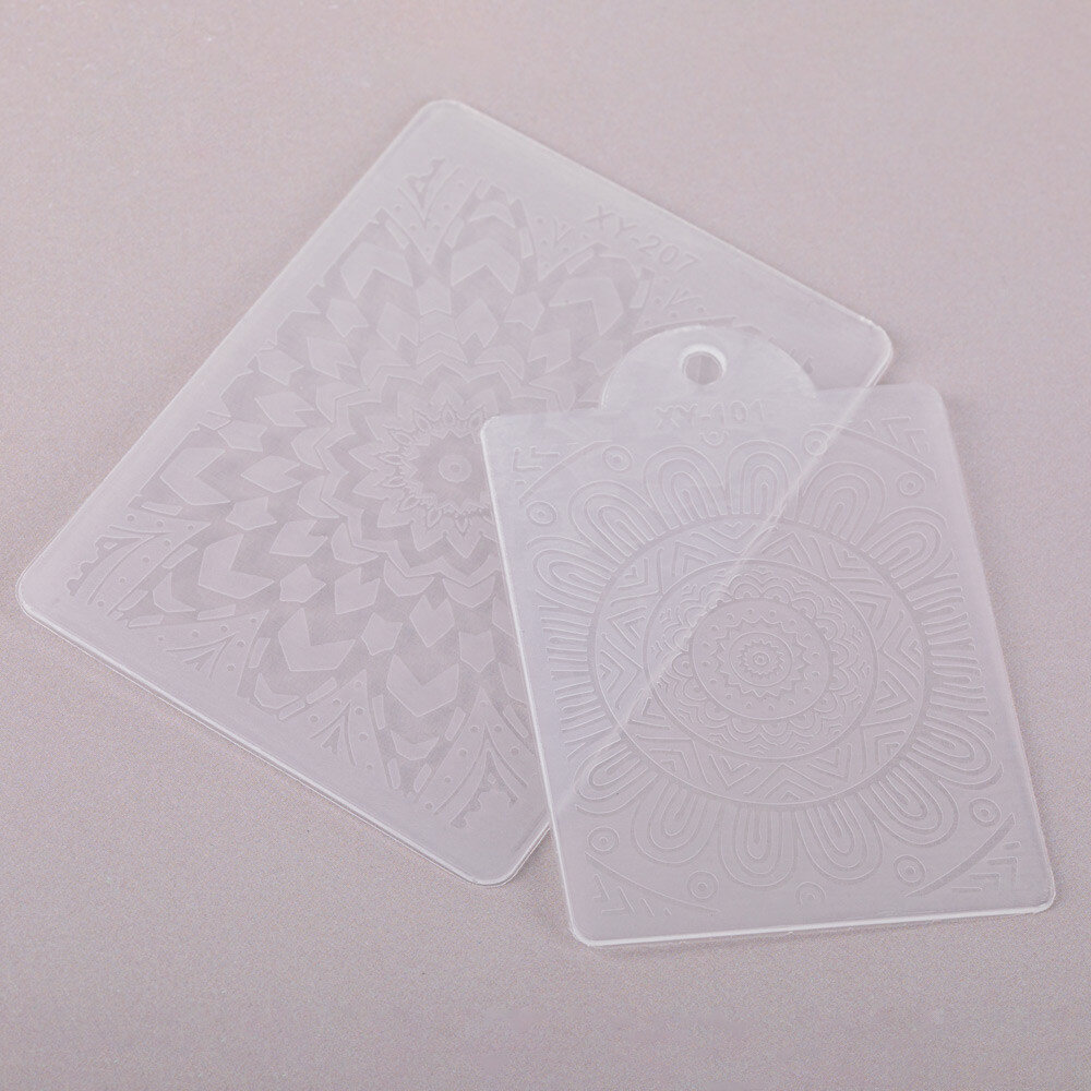 Beauty Box Cosmetics Dubbele siliconen nagelstempel met kristallen