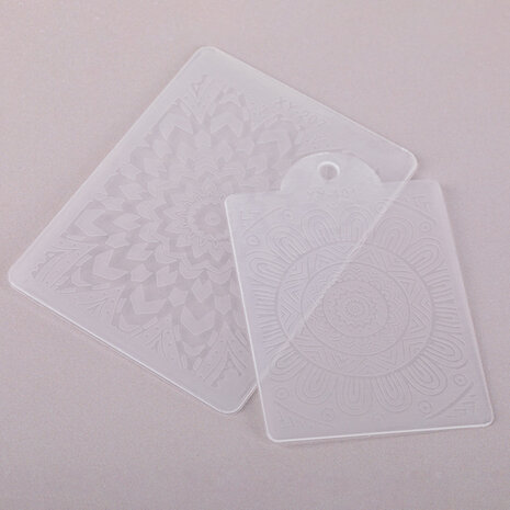 Beauty Box Cosmetics Dubbele siliconen nagelstempel met kristallen