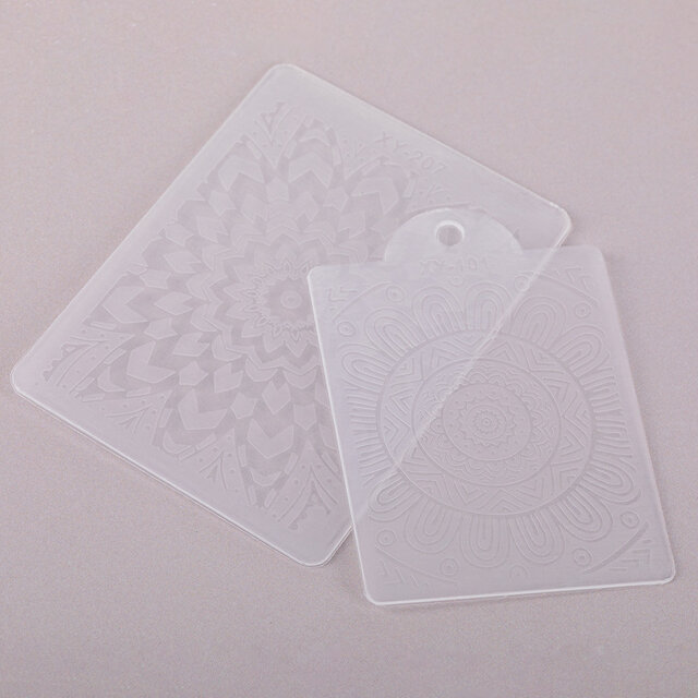 Dubbele siliconen nagelstempel met kristallen