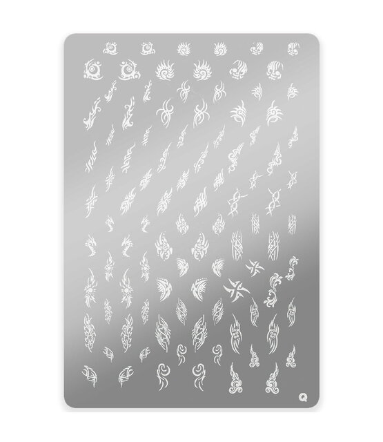 STAMPPLATE WITH PATERNS Q| Nailart | Maat L