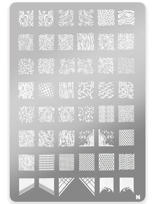 STEMPELPLAAT MET PATRONEN N