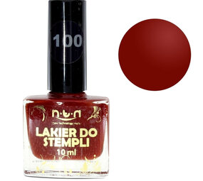 Beauty Box Cosmetics NTN wijnrode STEMPELLAK 10ml nr. 100 Beauty Box Cosmetics NTN wijnrode STEMPELLAK 10ml nr. 100