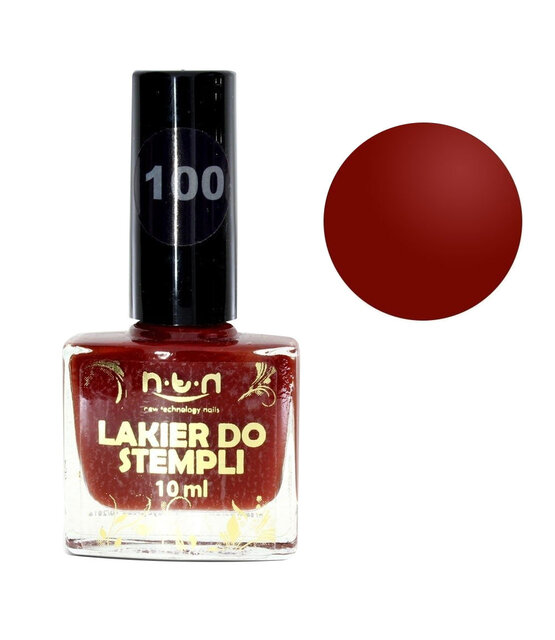Wijnrode Stempellak 10Ml Nr. 100