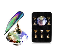 Magnetische Nail Art standaard met iriserende diamant nr. 3