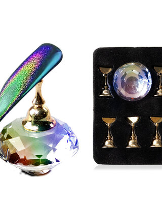 MAGNETISCHE NAIL ART STANDAARD MET IRISERENDE DIAMANT NR. 3