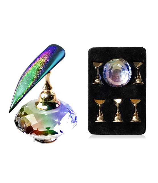 Magnetische Nail Art standaard met iriserende diamant nr. 3
