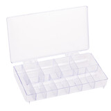 Beauty Box Cosmetics Nailstyling box voororganizernageltips of decoraties, 11 doorzichtige vakken Beauty Box Cosmetics Nailstyling box voororganizernageltips of decoraties, 11 doorzichtige vakken