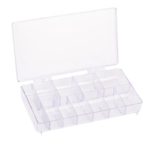 NAILSTYLING BOX VOORORGANIZERNAGELTIPS OF DECORATIES, 11 DOORZICHTIGE VAKKEN