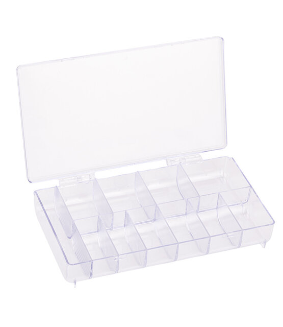 NAILSTYLING BOX VOORORGANIZERNAGELTIPS OF DECORATIES, 11 DOORZICHTIGE VAKKEN