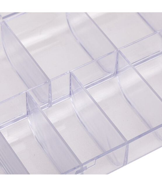 NAILSTYLING BOX VOORORGANIZERNAGELTIPS OF DECORATIES, 11 DOORZICHTIGE VAKKEN