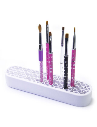 Professionele organizerstandaard voor penselen en andere cosmetische accessoires, wit