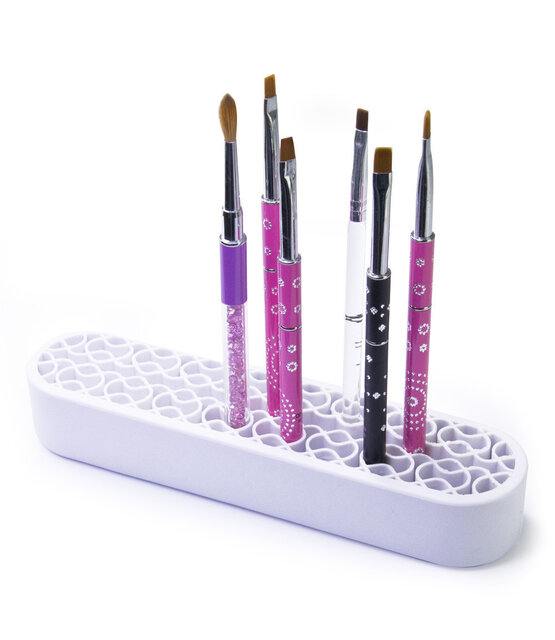 Professionele organizerstandaard voor penselen en andere cosmetische accessoires, wit