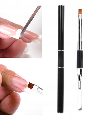 Dubbelzijdige brush Polygel / Acrylgelbrush | Nailstyling