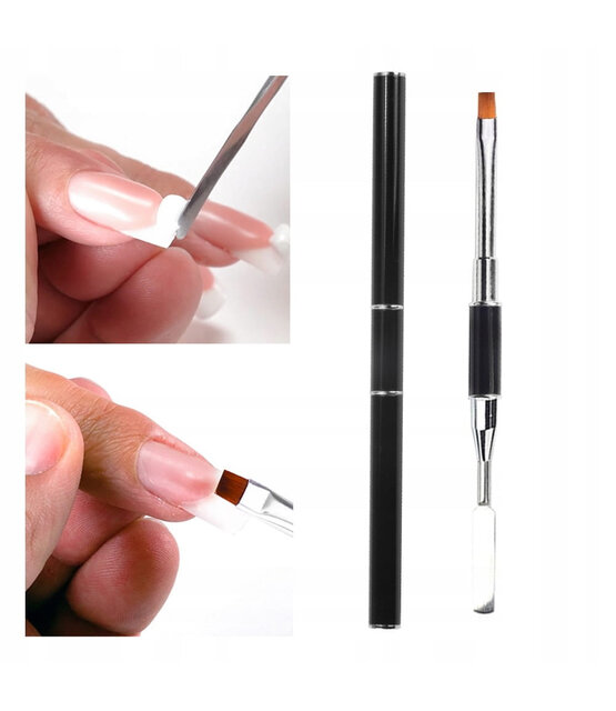 Dubbelzijdige Polygel / Acrylgelbrush | Nailstyling