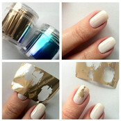 Transferfolie Spiegelchroomnailartnageldecoraties